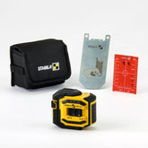 Stabila - Lax 300 Cross Line Plus Plumb Point Laser, 4-piece Set | 18327